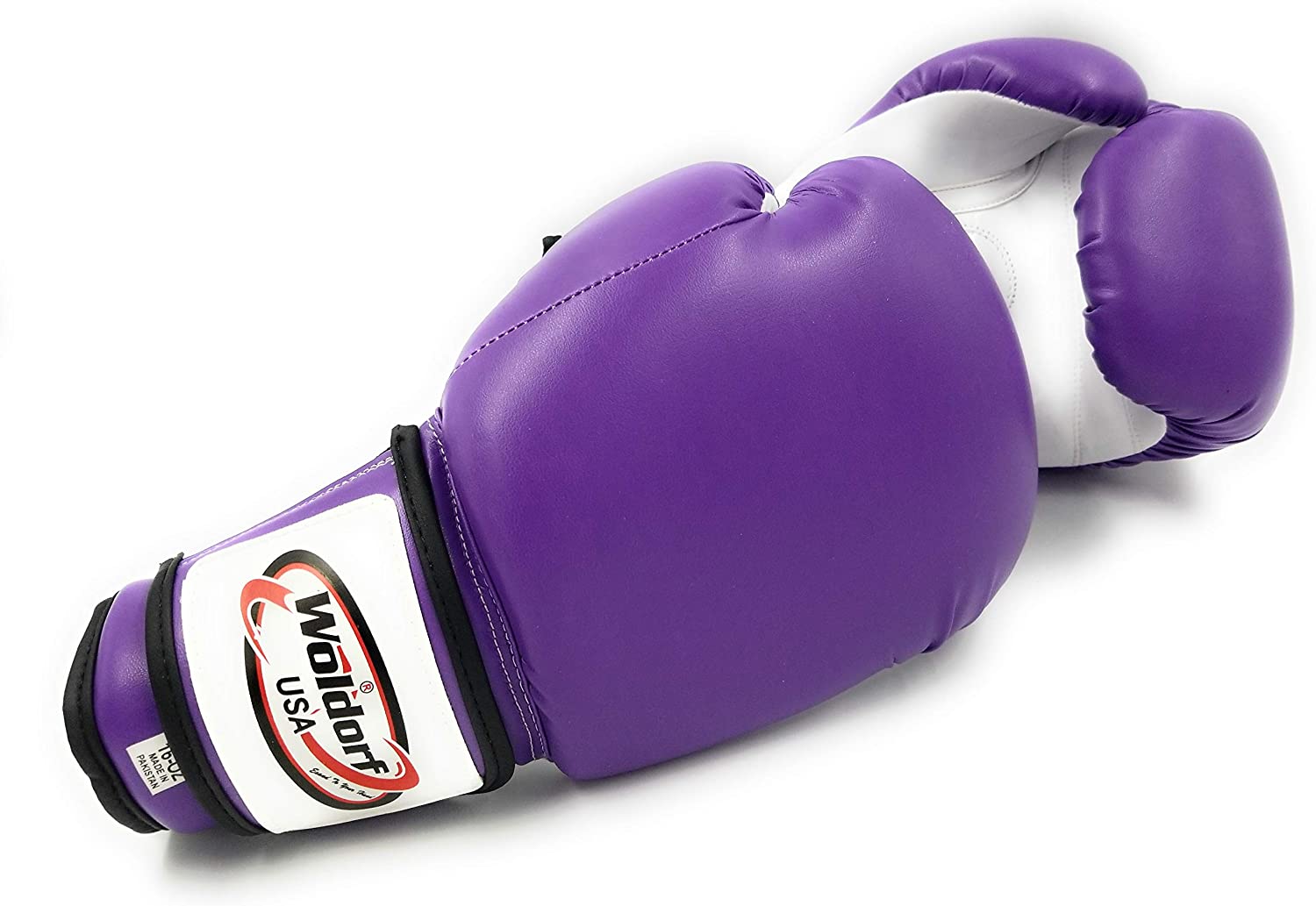 Woldorf USA Men and Women Training Fighting Sports Boxing Gloves Kickboxing Gloves Vinyl 16oz Purple Sets Muay Thai Gloves and MMA Sparring Gloves Sparring Gloves Heavy Punching Bag for Kids