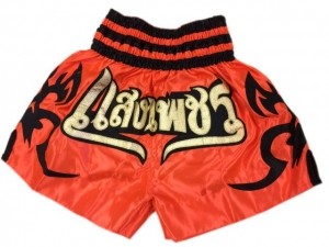 Woldorf USA MMA Boxing Muay Thai Shorts in Satin Royal Pink Gold cutt Letters 