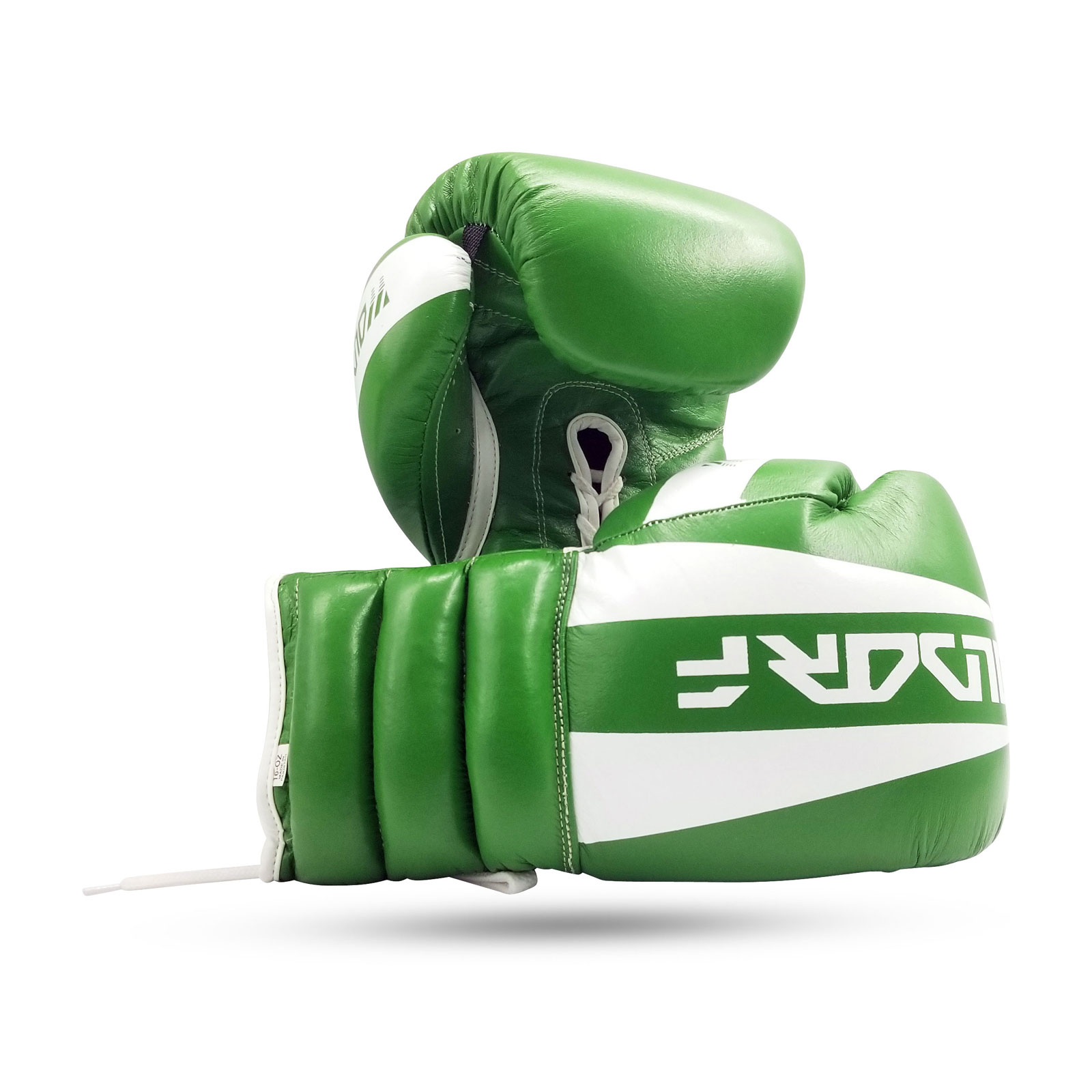Woldorf USA Boxing Glove Kickboxing Lace up No Logo Plain Green Leather Glove 